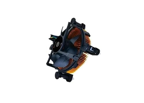 PC CARE SOLUTIONS CPU Cooling Fan with Copper Heatsink Compatible FOR LGA1150 LGA1151 LGA1155 LGA1156 Socket Celeron/Pentium/i3/i5/i7 Processors Fan E97379-003 CNDP751K50 DTC-DAB16 DC12V 0.60A 4-PIN 3