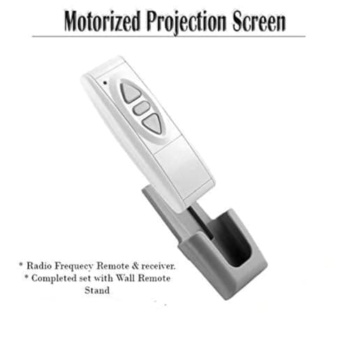 TONZO 150 Inch Motorized Projector Screen 4:3 Aspect Ratio, 4K Ultra HD Ready, Matte White High Gain Fabric, Remote Control, Smooth Roll Mechanism, Wall & Ceiling Mountable (8Ft Height * 10Ft Width) 6