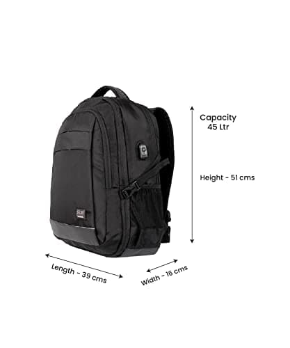 STOLT Saviour Laptop Backpack | Business & School Backpack with USB Charging Port | Anti-Sweat Fabric, Fits Laptops Up to 15.6" | Unisex Bag for Men & Women (Black) 2