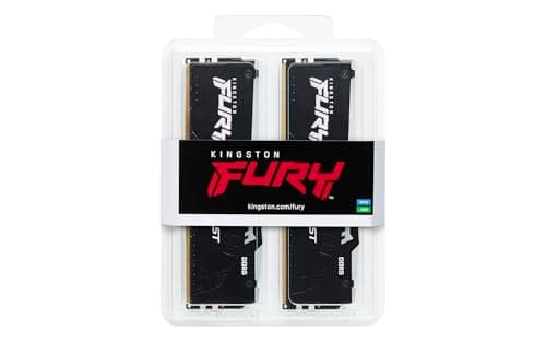Kingston Fury Beast KF556C36BBEK2-64 DDR5 64GB (2x32GB) 5600MT/s CL36 DIMM Desktop Gaming Memory Kit with 2 AMD EXPO and Intel XMP Black 4