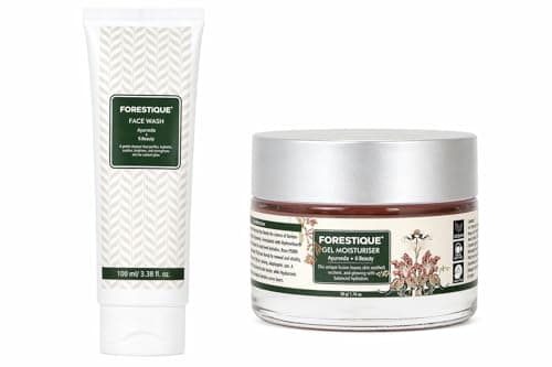 FORESTiQUE Cleanser & Moisturiser Duo | Gentle Face Wash with Hydrating Cream for Hydration, Glow & Skin Balance | Pack of 2