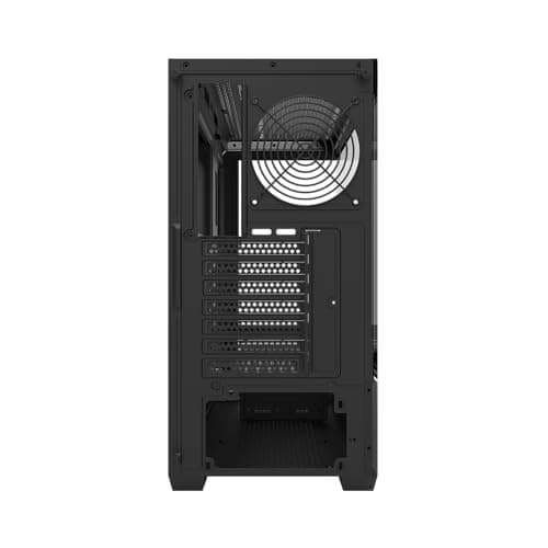 Circle Defender ZX3 Mid- Tower Computer Case | Gaming Cabinet - Black | Support ATX, M-ATX, ITX | Infinity Mirror Pre- Installed 3 x 120mm Front and 1 x 120mm Rear ARGB Fans 5