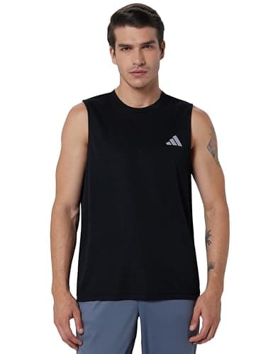 adidas Men Adi365 B Tank M Sports Tops, Black, Large