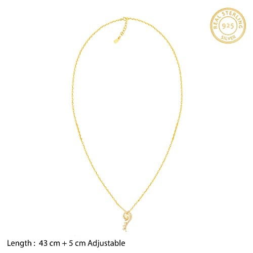 GIVA 925 Silver Golden Delicate Peacock Pendant with Link Chain | Gifts for Girlfriend, Gifts for Women and Girls |With Certificate of Authenticity and 925 Stamp | 6 Months Warranty* 5