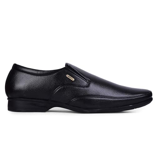 Liberty Fortune HOL-132E Formal Non-Lacing Moccasin Shoes for Men - Formal Shoes for Men – Stylish, Cushione – Business, Wedding, Office Wear – Black, Brown, Tan – Lightweight & Comfortable 2
