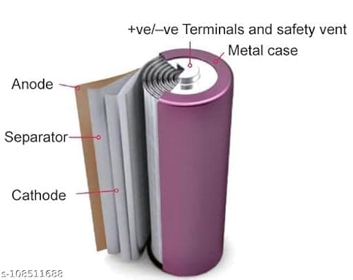 3.7 V 2200 Rechargeable Lithium ion Battery BMS Auto Charging Cut Power Bank Cell use for LED Light Bluetooth Speaker Emergency Light (3.7v 2200mAh Li-ion Battery) Dark Green Colour Pack of 1 2