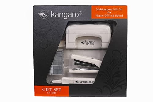 Kangaro Desk Essentials SS-10H Combo Gift Pack|Stationery Gift Set for Office, Diwali, Weddings, Birthday, Holiday Presents, Celebrations|Ivory, Packof 1 | Color May Vary