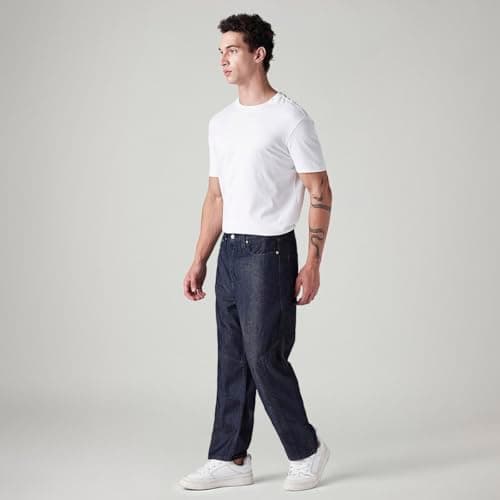 Levi's Men's 568 Dark Indigo Loose Fit Mid Rise Jeans 3