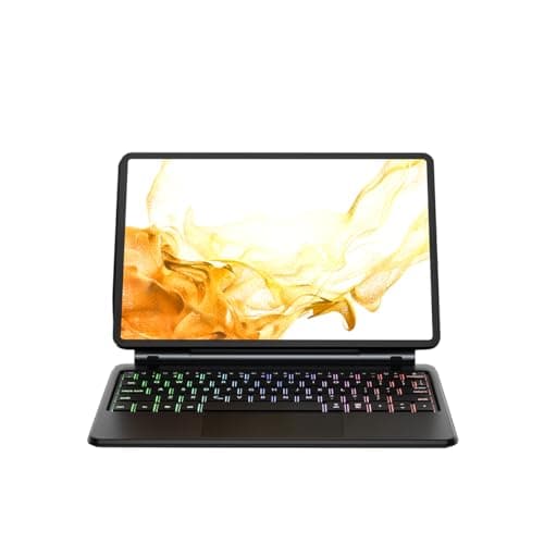 ProElite Magnetic Bluetooth TouchPad Keyboard case for Galaxy Tab S9 FE/S10 FE 10.9"/S10 lite 10.9"/S9/S8/S7 11 inch Tablet, Floating Cantilever Design, Keyboard with Built-in Colourful backlit, Black 5