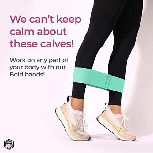 Boldfit Fabric Resistance Band - Loop Hip Band for Women & Men for Hip, Legs, Stretching, Toning Workout. Mini Loop Booty Bands for Glutes, Squats Exercise Usable in-Home & Gym. (Green (Light)) 4
