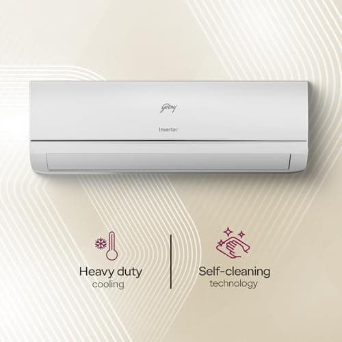 Godrej 1 Ton 3 Star Inverter Split AC with 5-In-1 Convertible Cooling | 5 Years Comprehensive Warranty| AI Powered | Heavy Duty Cooling at 52°C (AC 1T EC HIC 12Y3TH CA, White) 4