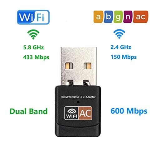 Connecting Usb Wireless Adapter 600Mbps Realtek Rtl8811Au Chipset Mini Type Dual Band 11Ac Wifi Dongle Ieee 802.11 A/B/G/N/Ac Fo 2