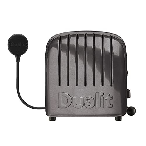 Dualit Classic 2-Slice NewGen Toaster - Stainless Steel - Hand Made in the UK - Interchangeable ProHeat elements - Defrost Bread - Mechanical Timer - Metallic Charcoal Classic Toast 5