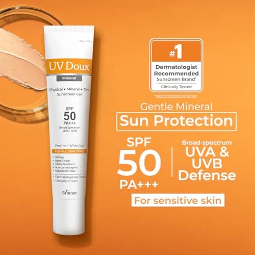 UV Doux Tinted Mineral Sunscreen SPF 50 PA+++ | 100% Mineral Broad Spectrum | Zinc & Iron Oxide | No White Cast | India’s No.1 Dermatologist Recommended Brand | For Sensitive Skin | 30 g 3