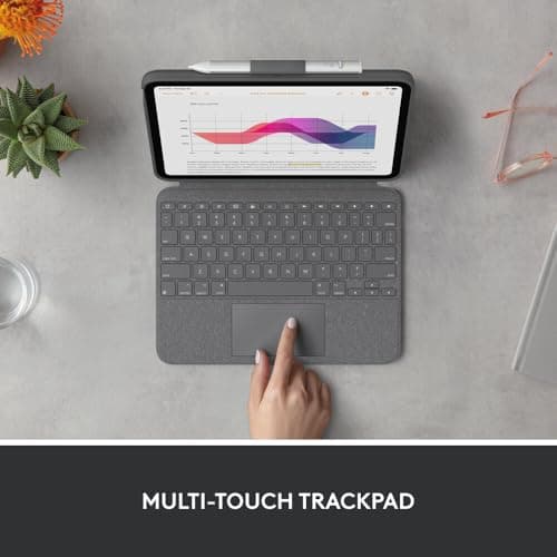 Logitech Combo Touch Detachable 10th Gen iPad Keyboard Case with Large Precision Trackpad, Full-Size Backlit Keyboard, and Smart Connector Technology 4