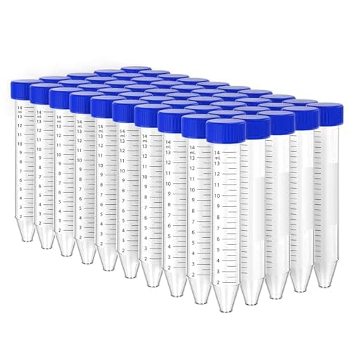 MICROFILL 15ml Centrifuge Tubes (Pack of 50) – Sterile & Leak-Proof Lab Tubes for Scientific & Research Use,Graduated Centrifuge Tube, Conical Bottom, Polypropylene For Medical use,Research Centre and