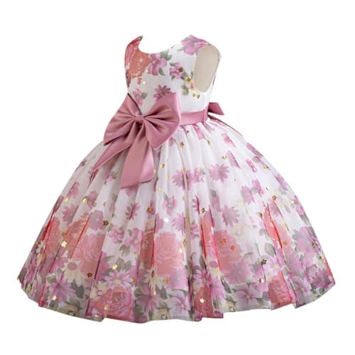 Hopscotch Girls Knee Length Party Dresses In Pink Color For Ages (2-3 Years) 4