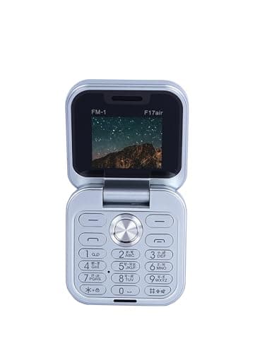 Foneme F17 FLIP Dual Sim |Keypad Mobile with 1.8" Display |Flip|Fold|Call & SMS Indicator|Innovative Design |BT Dialer|Voice Changer|Long Lasting Battery|Camera|Feature Phon| Silver