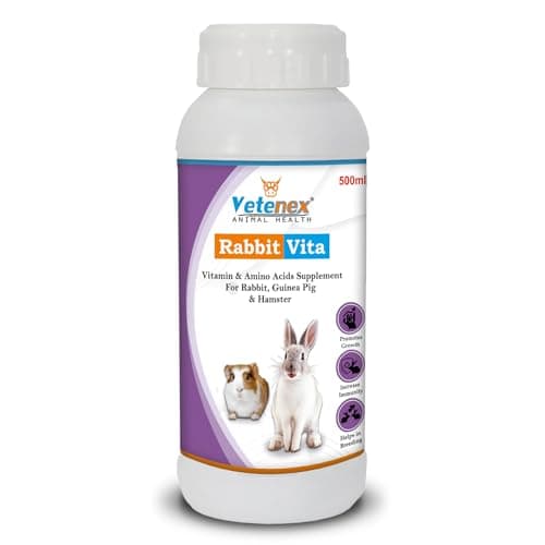 VETENEX Rabbit Vita - Vitamin & Amino Acids Supplement for Rabbit, Guinea Pig & Hamsters - 500 ML