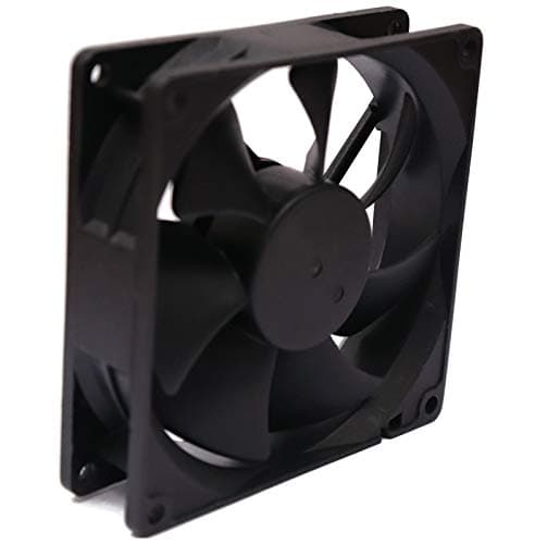 Electronic Spices DC 12V 3.5'' INCH Cooling Fan for PC Case, CPU Cooler Radiator (Black) (3.5 inch fan) 2