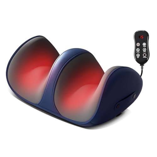 ZYNTO Shiatsu Foot, Calf & Leg Massager for Pain Relief with Heat & Kneading function.Corded Electric Foot Massager Machine for Relief Tired Muscles Pain Relief,Promotes Blood Circulation Clockwise & 