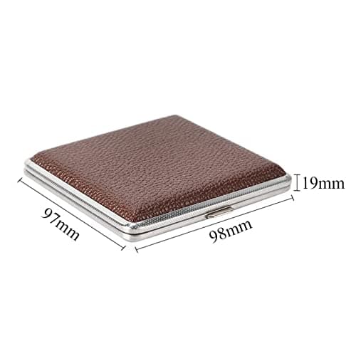 VELURA Portable Leather Cigarette Case 20 Capacity Smoking Cigarette Box |Collectibles | Tobacciana | Cases|1 Piece Cigars Case 3