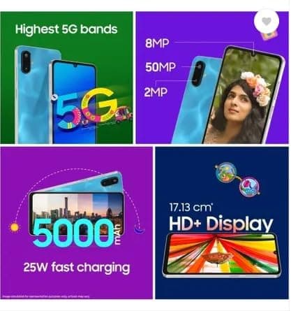 Samsung Galaxy F06 5G, Bahama Blue (4GB, 128GB) 4