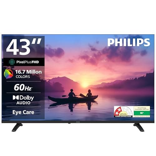 Philips 108 cm (43 inches) 6100 Series Frameless Full HD Smart LED Google TV 43PFT6130/94