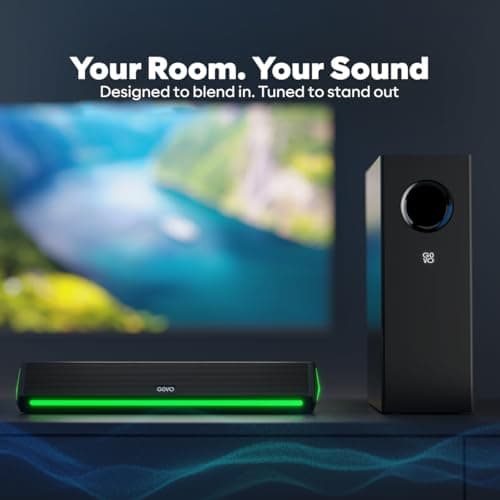 GOVO GOSURROUND 600 | 90W Soundbar | 2.1 Channel Home Theatre | Deep Bass from 4” Subwoofer | BT v5.3, HDMI, AUX, USB Connectivity | 5 EQ Modes 5