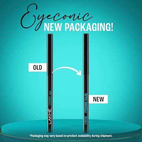 Lakmé Eyeconic Kajal, Turquoise, Water Proof, Smudge Proof, Lasts Upto 22 Hrs, 0.35 g 2