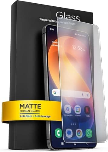 JGD PRODUCTS 100% Fingerprint Working AG Matte Tempered Glass For Samsung Galaxy S26 5G (Gamming Temper) Full HD Edge to Edge Coverage, 9H Hardness/Matte Glass