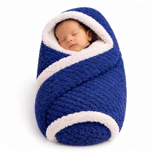 First Kick Premium Baby Blanket 100×75 cm – Ultra Soft Flannel Sherpa Newborn Blanket for Winter, AC, Stroller, Crib, Travel (0-12 Months)