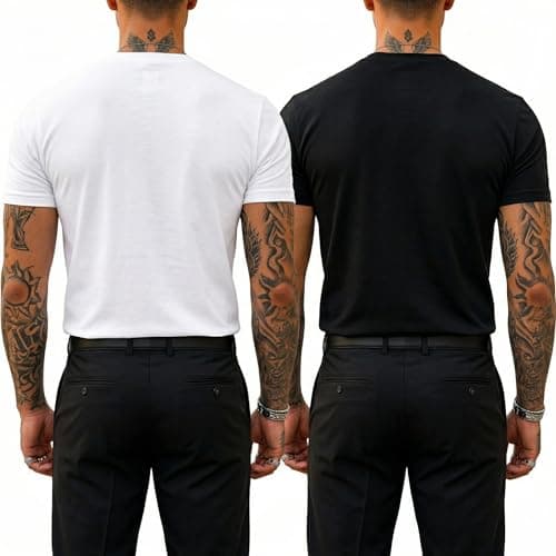 T Shirt For Man | Men T-Shirts | Tshirt For Man Solid Cotton Blend Half Sleeve Regular Men Round Neck Tshirts | T-Shirts | Stylish | Gym Wear For Workout | T-Shirt | Crew Neck | Multi-Colored 2