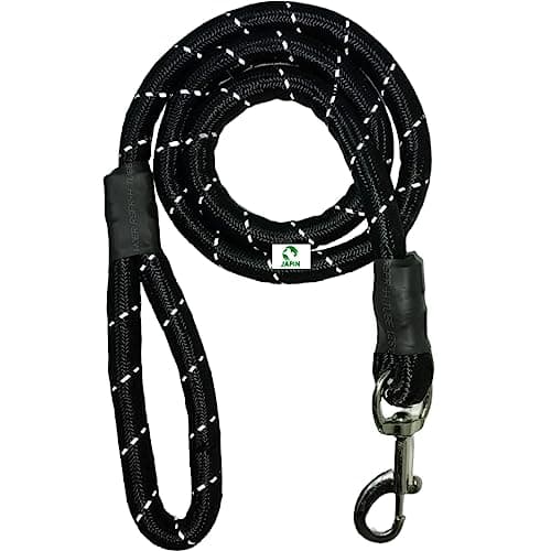 JAPIN Nylon Rope Dog Cord Leash Training Leash for Small to Large Dogs with Heavy Duty Hook (12 MM)