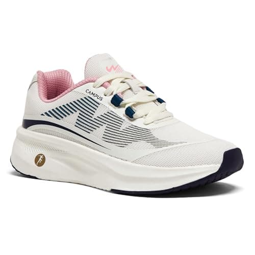 Campus Women's Ciara Running Shoes Off.WHT/Baby.Pink - 5UK/India