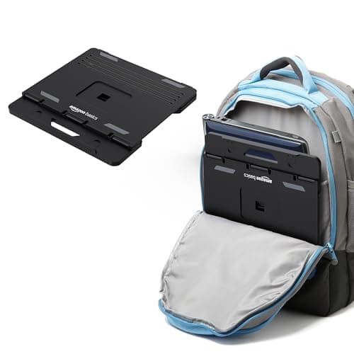 amazon basics Adjustable Laptop Riser Stand | Wide Compatibility | Multiple Adjustable Angles | Ventilated & Secure Design 4