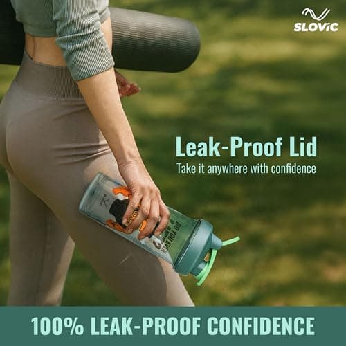 SLOVIC Shaker for Gym [700 ML] | Durable & Leak-Proof Protein Shaker Bottle | Odor Free, Stylish & Transparent Gym Bottle for Men & Women | Ideal for Gym, Home & Office 2