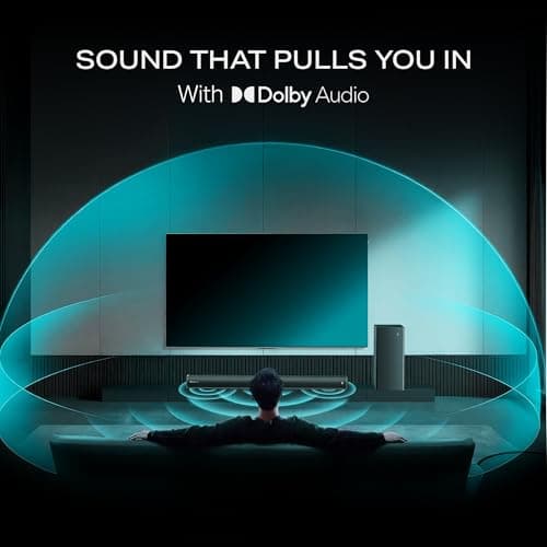Boat Aavante 2.1 2000D, Dolby Audio, 200W Signature Sound, 2.1CH Wired Subwoofer,Multiple Ports & EQ Modes, Bluetooth Sound bar, Home Theatre Soundbar Speaker (Premium Black) 2