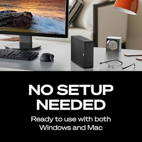 Seagate Expansion 28TB External Hard Drive HDD - USB 3.0, with Rescue Data Recovery Services (STKP28000400) 5