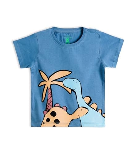 YUV Infant Baby Boys & Girls Cotton Printed Multicolor Half Sleeve Regular Fit T Shirts - 18 To 24 Months Babies, Pack Of 5, 18-24 Month 2