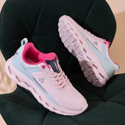 Campus Women's CYMBAL H.Pink/WAN Blue Running Shoes - 5UK/India 1 Pair 2