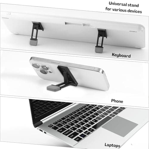 Flavizo 2PCS Mini Portable Laptop Stand – Adjustable Keyboard Holder with Three Angles, Foldable Invisible Notebook Feet, Ergonomic Cooling Support with Anti-Slip Pads for Desk Desktop 5