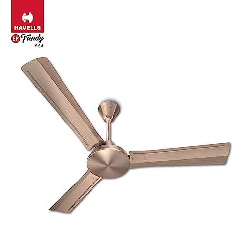 Havells 1200Mm Ep Trendy Energy Saving Ceiling Fan (Antique Copper, Pack Of 1) 1 Star 2