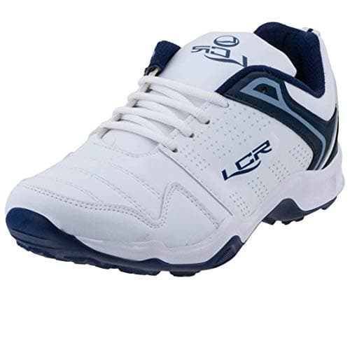 Lancer Mens INDUS-251 White Navy Running Shoe - 9 UK (INDUS-251WHT-NBL-43)