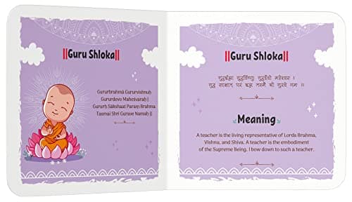 Shlokas and Mantras for Kids – Illustrated Padded Board Book: Simple Sanskrit Shlokas with English & Hindi Translations | First Spiritual Book to Teach Indian Culture, Values & Devotional Practices |  4