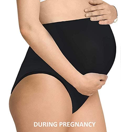 MomToBe Women's Cotton High Waist Multicolor Maternity Panty/Pregnancy Panty/Maternity Underwear/Maternity Panties Over Bump Combo- Pack of 3 (XXX-Large & Multi-Coloured) 2