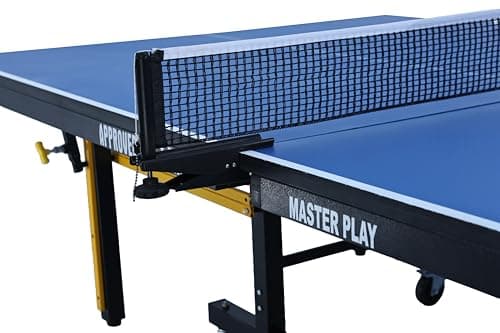 Gymnco Master Play Board Thickness 25 MM E-1 Grade Table Tennis Table with Wheel (UV TECH Special Compressed Laminated Board 25 mm) (Free TT Table Cover + 2 TT Racket & 1 Balls) 4