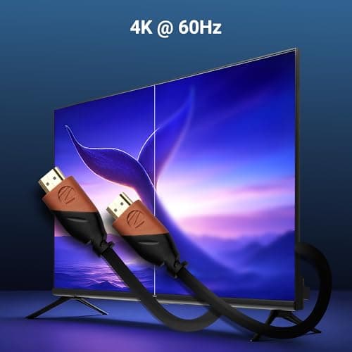 Zebronics HDMI 2.0 Cable with ARC, 4K@60Hz UHD, 3 Meter, 18 Gbps High Speed Data Transmission, Supports 3D, ARC, CEC, 32 Audio Channels, Male-to-Male (HAA3020A) 6