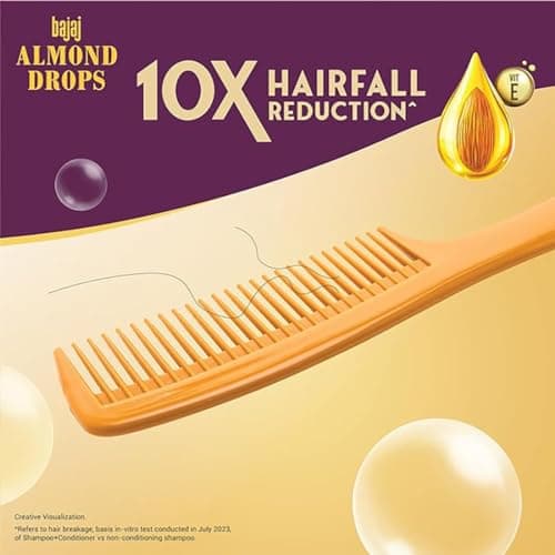 Bajaj Almond Drops Anti Hairfall Shampoo 340ml (Pack of 2) 3