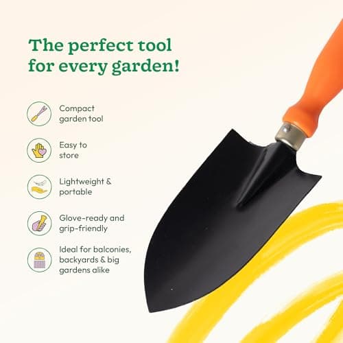 Ugaoo Trowel for Gardening, Heavy Duty Durable Rust-Free Shovel, Gardening Tools for Soil Digging & Planting, Premium Home Gardening Accessories, Garden Tool for Home Garden (1 Pc) 3